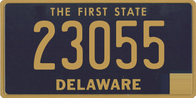 DE license plate 23055