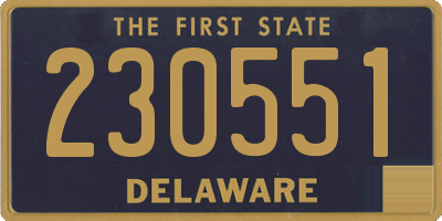 DE license plate 230551