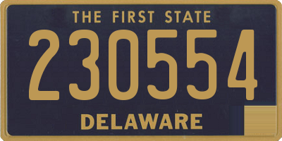 DE license plate 230554