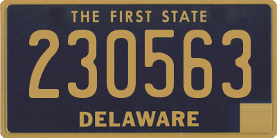 DE license plate 230563