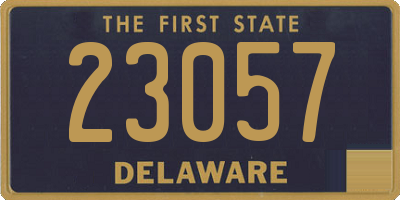 DE license plate 23057