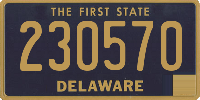 DE license plate 230570