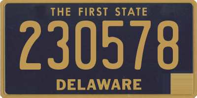 DE license plate 230578