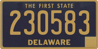 DE license plate 230583