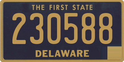 DE license plate 230588