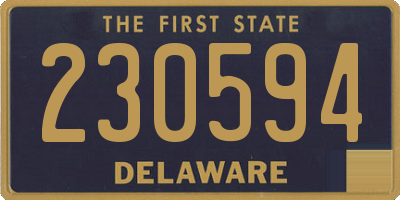 DE license plate 230594