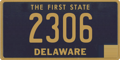 DE license plate 2306