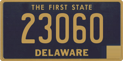 DE license plate 23060