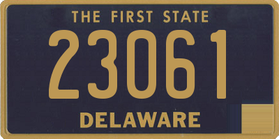 DE license plate 23061