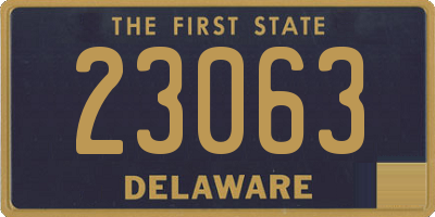 DE license plate 23063