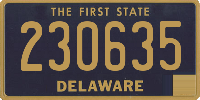 DE license plate 230635