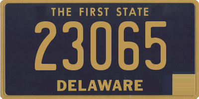 DE license plate 23065