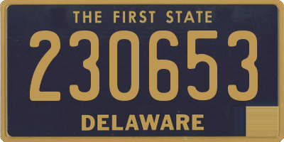 DE license plate 230653