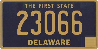 DE license plate 23066