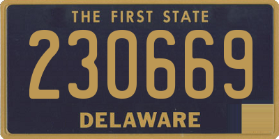 DE license plate 230669