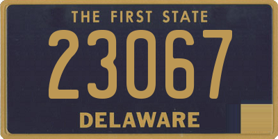 DE license plate 23067