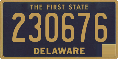 DE license plate 230676
