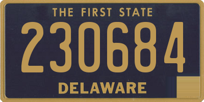 DE license plate 230684