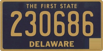 DE license plate 230686