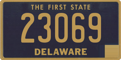 DE license plate 23069