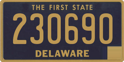 DE license plate 230690