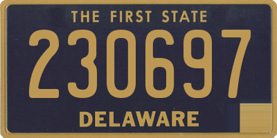 DE license plate 230697