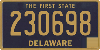 DE license plate 230698