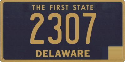 DE license plate 2307