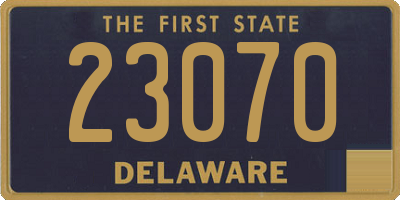 DE license plate 23070