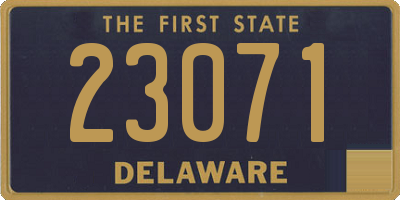 DE license plate 23071