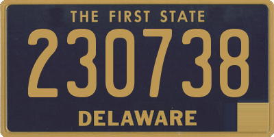 DE license plate 230738