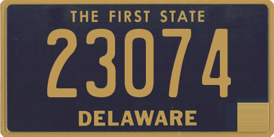 DE license plate 23074