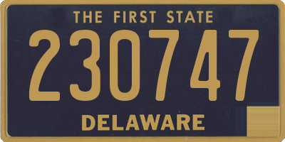DE license plate 230747