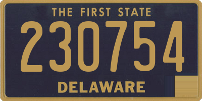 DE license plate 230754