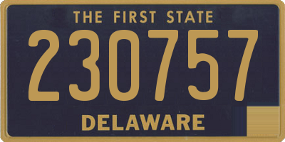 DE license plate 230757