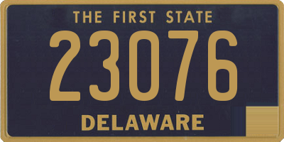 DE license plate 23076