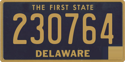 DE license plate 230764