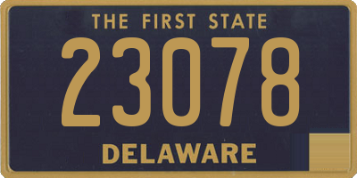 DE license plate 23078