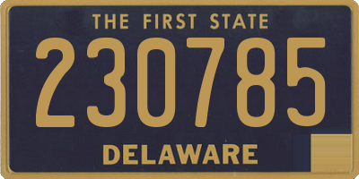 DE license plate 230785