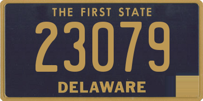 DE license plate 23079