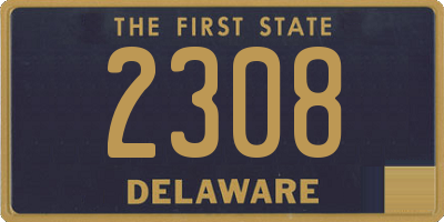 DE license plate 2308