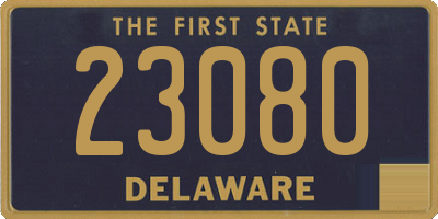 DE license plate 23080