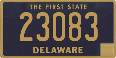 DE license plate 23083