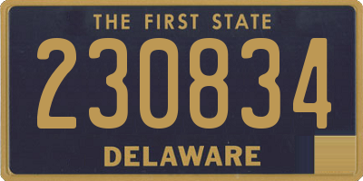 DE license plate 230834