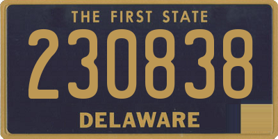 DE license plate 230838