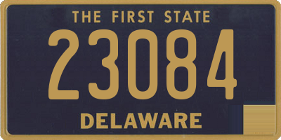 DE license plate 23084