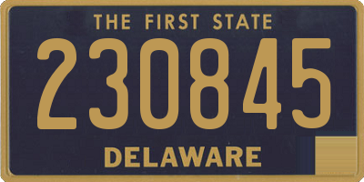 DE license plate 230845