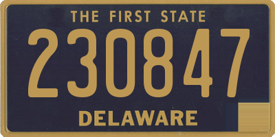 DE license plate 230847