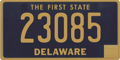 DE license plate 23085