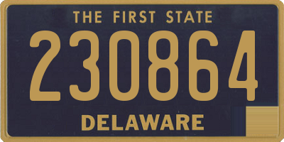 DE license plate 230864